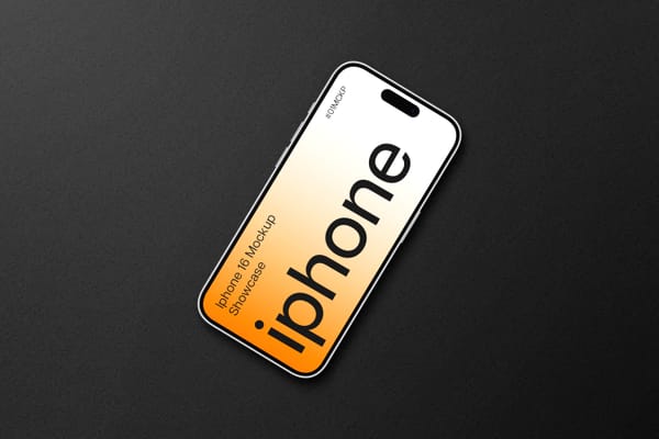 IPhone 16 Minimal Gradient Mockup