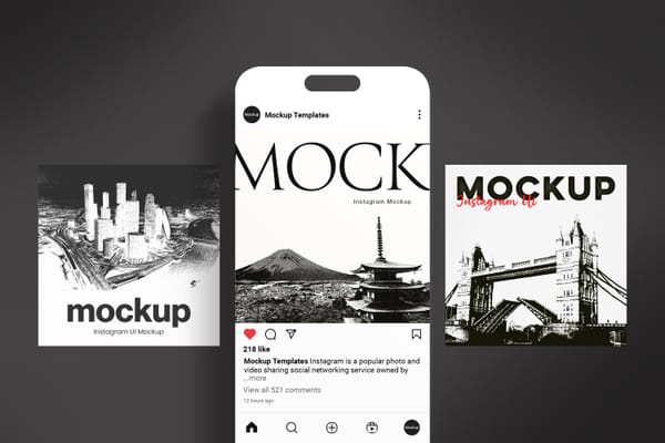 Instagram UI Mockup