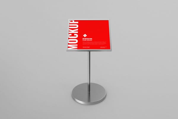 Sign Holder Mockup Set
