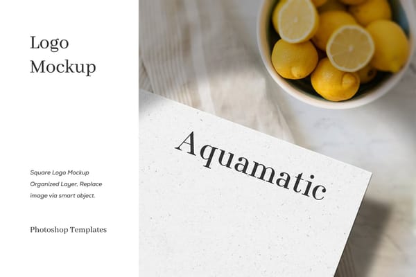 Aquamatic Logo Mockup