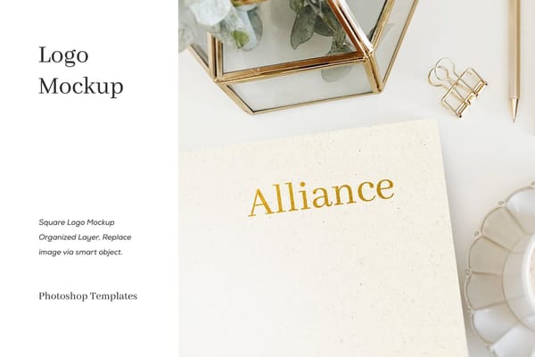 Alliance Square Logo Mockup