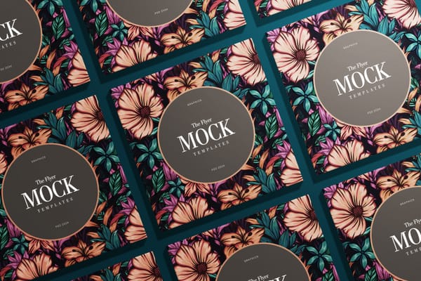 Square Mockup Elegant Blossoms