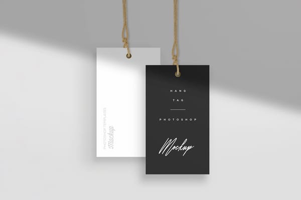 Two Hang Tag Mockup