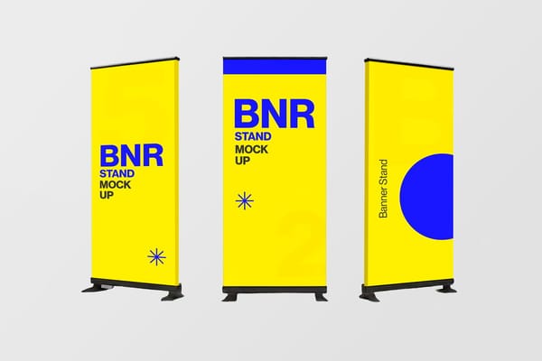 Yellow Banner Mockup