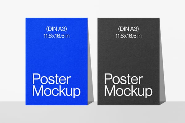 Minimal A3 Poster Mockup