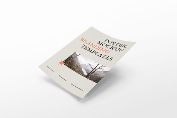 A4 Paper Sheet Mockup
