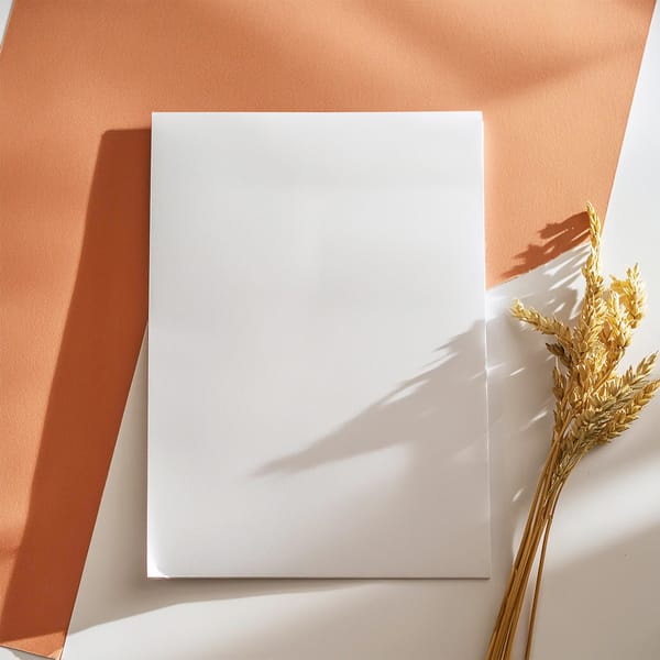 A4 Poster Mockup  with Natural Scene