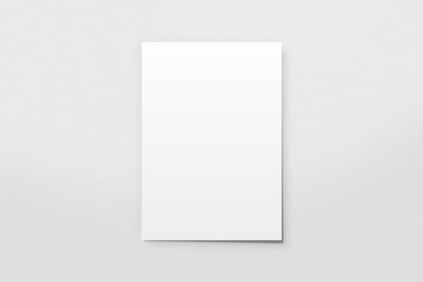 A4 Poster Mockup Flatlay
