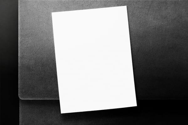 A4 Poster Mockup on Dark Wall Texture