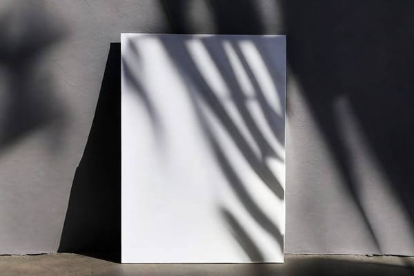 A4 Poster Mockup with Dark Shadow