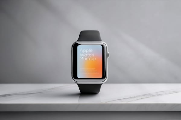 Apple Watch Mockup on Marble