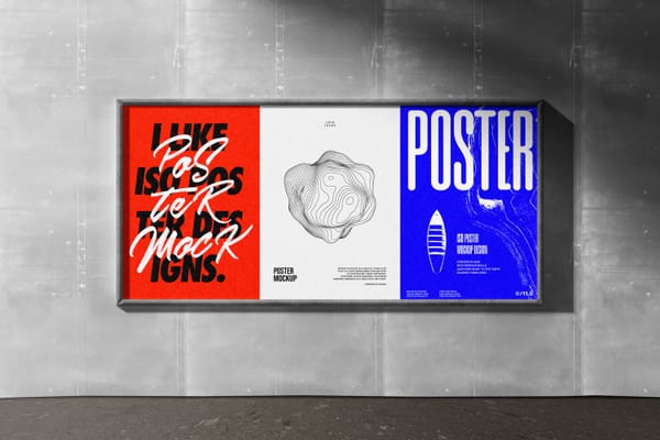Simple Billboard Poster Mockup