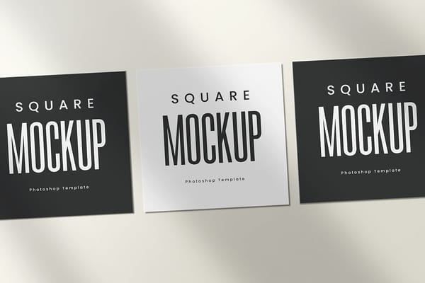 Black Olive Square Mockup