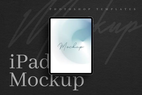 Black iPad Mockup