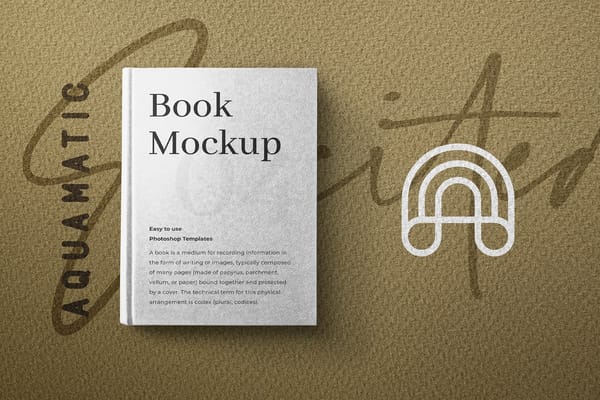 Book & Logo Mockup