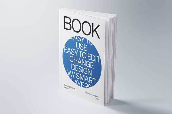 Standing Book Mockup