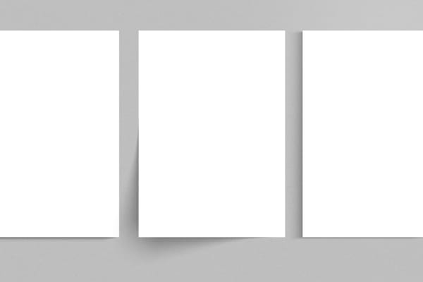 Branding Three Paper Mockup Scene