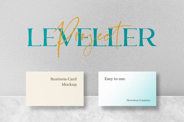 Leveller Business Card Mockup