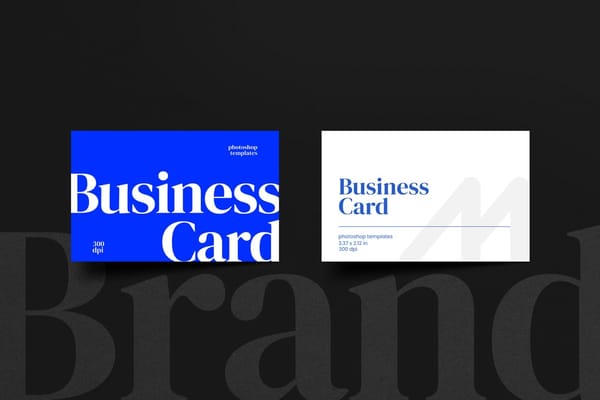 Clean Business Card Mockup