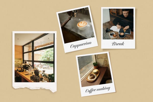 Coffee Polaroid Mockup
