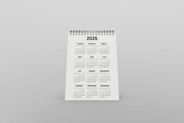 Clean Desk Calendar Mockup Kit