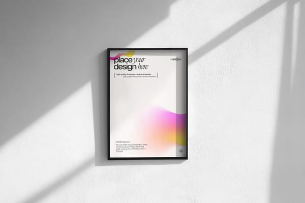 Clean Wall Poster Mockup