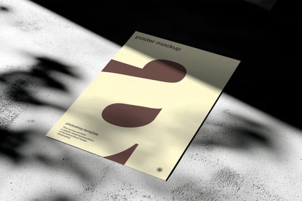 Concrete Light Poster Mockup