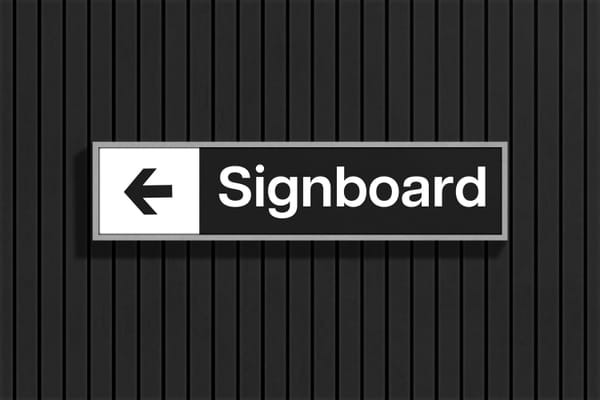 Creative Signboard Mockup