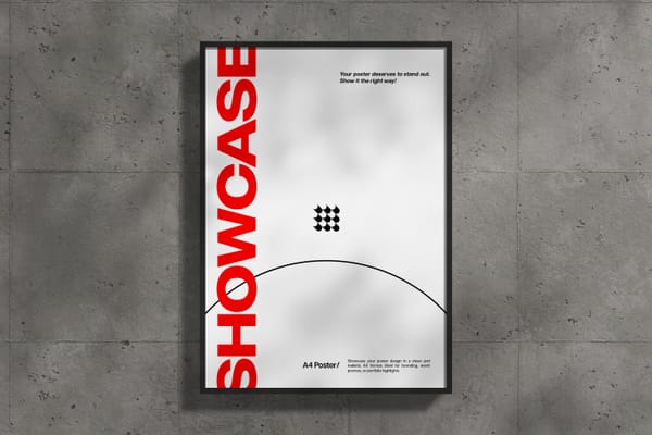 Minimalist Frame Poster Mockup