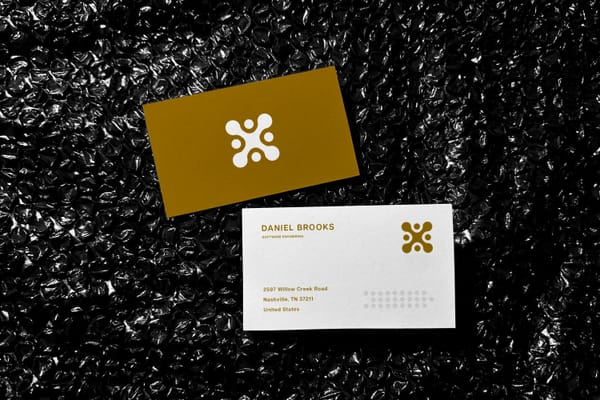 Business Card Mockup on Plastic Bubble