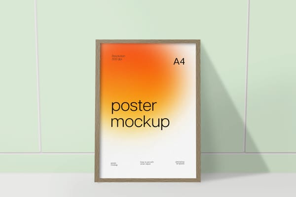 Aesthetic Frame Poster Mockup