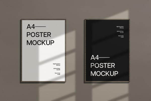 Authenthic Frame Poster Mockup