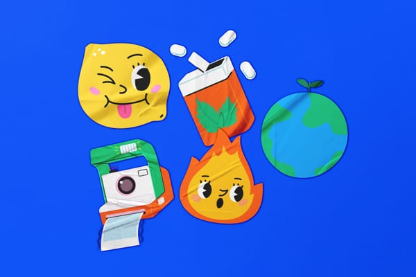 Lifestyle Glued Sticker Mockup