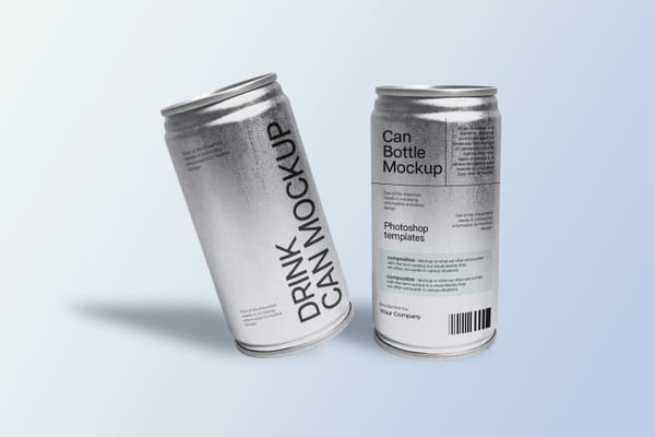 Aluminium Soda Can Mockup