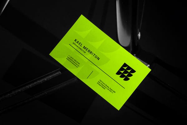 Premium Business Card Mockup on Dark Background