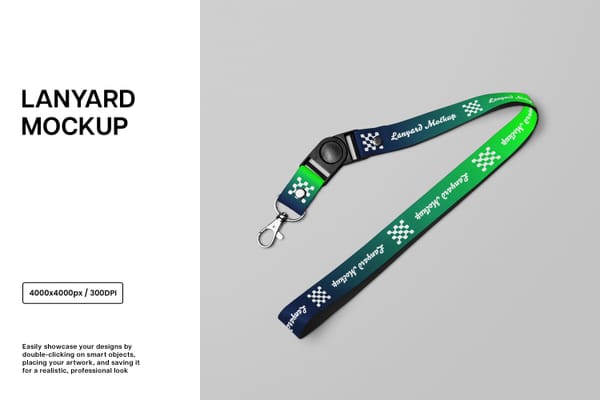 Minimal Lanyard Mockup