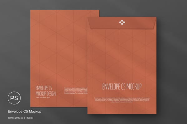Envelope C5 Mockup