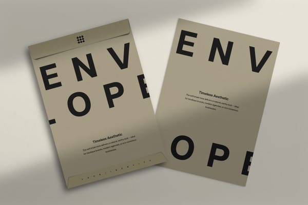 Minimalist Envelope Mockup