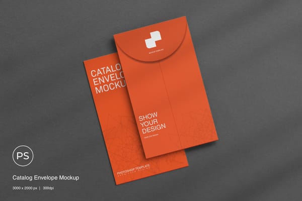 Catalog Envelope Mockup