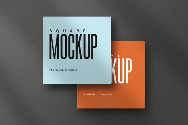 Davy's Gray Square Mockup