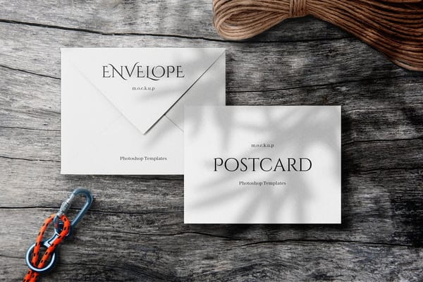 Envelope & Postcard Mockup