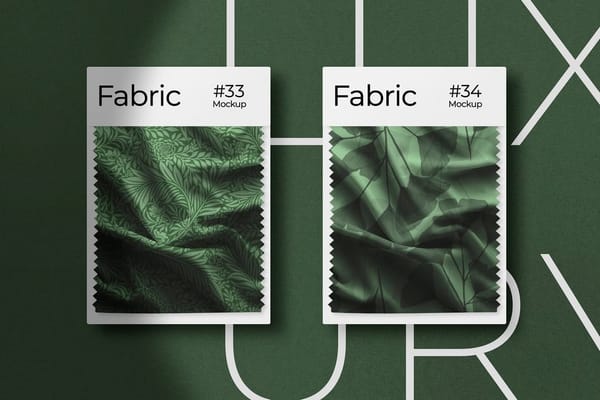 Fabric Swatches Mockups