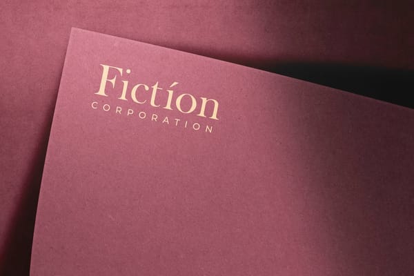 Fiction Paper Logo Mockup