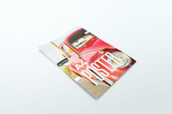 Folded A4 Paper Mockups