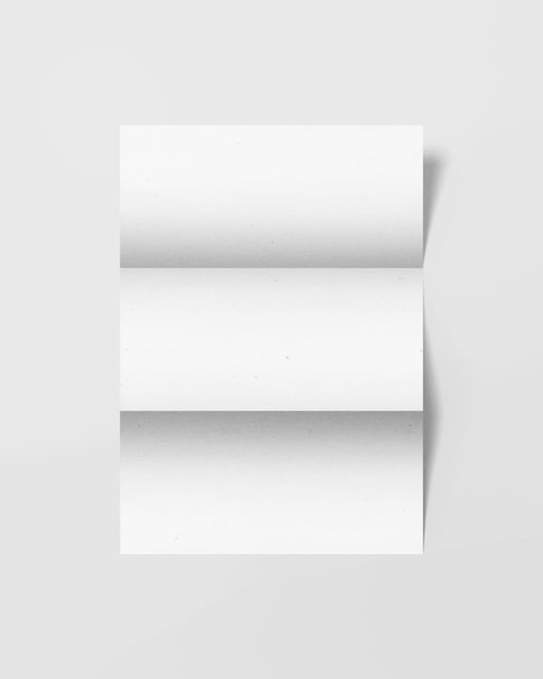 Folded A4 Poster Mockups Realistic Shadow