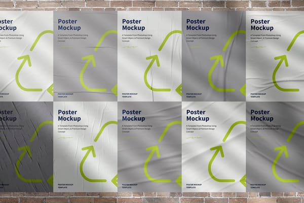 Urban Wall Poster Mockup Set
