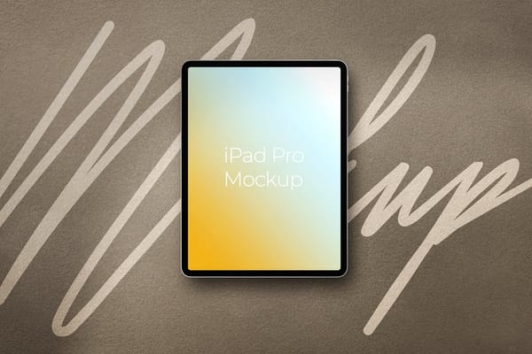 Gradient Screen iPad Mockup