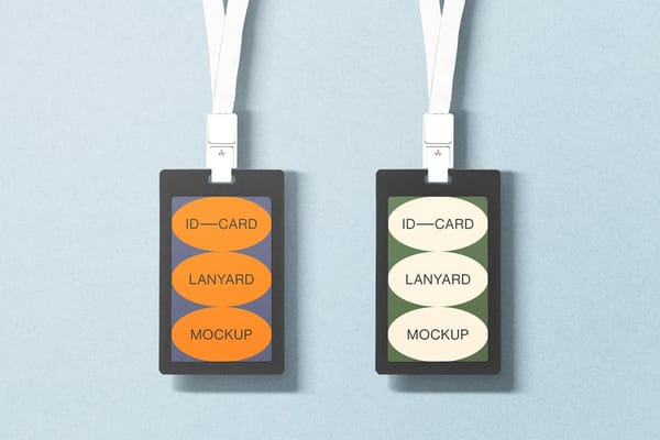 Dual ID Card Mockup