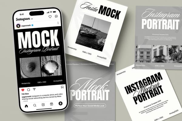 Vintage Aesthetic Instagram Mockup