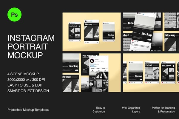 Modern Instagram Feed Mockup